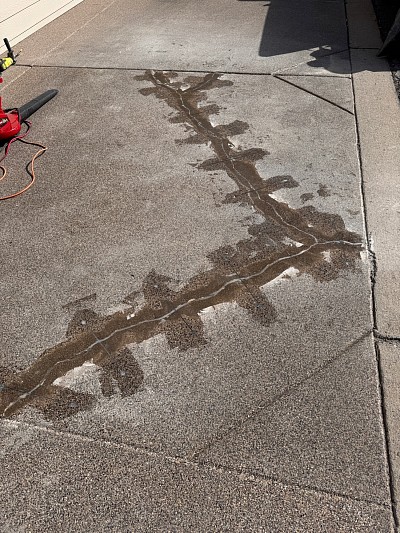 Concrete crack repair (stitching) by StoneCoat Floors